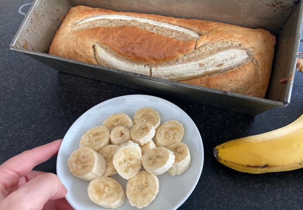 🍴 Einfaches Bananenbrot mit Leinsamen-Ei 🍌