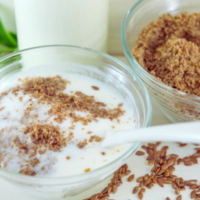 Leinsamen Pudding