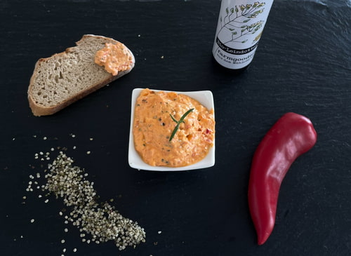 🍴Gerösteter Paprika-Hanf-Aufstrich
