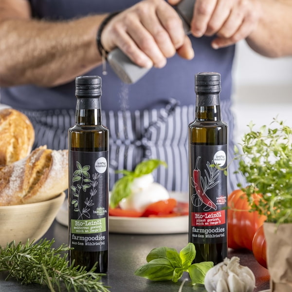 NEU: Gewürzte Bio-Leinöle von farmgoodies